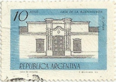 MONUMENTOS HISTÓRICOS. CASA DE LA INDEPENDENCIA, EN TUCUMÁN. YVERT AR 1108