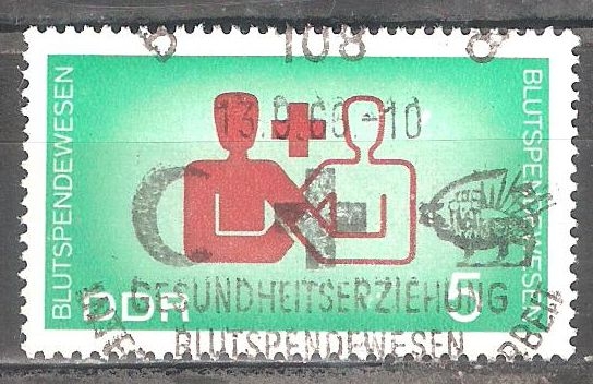 La donación de sangre, DDR.