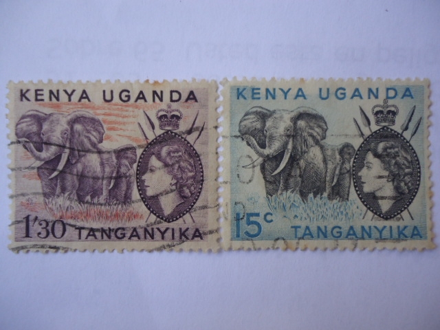 Colonias- Kenya-Uganda-Tanganyika -Elizabth II