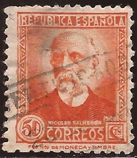 Nicolás Salmerón- No Expendido  1938 50 céntimos