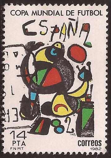 Copa Mundial de Fútbol España'82. Cartel de Joan Miró  1982 14 ptas