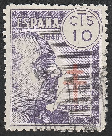 936 - Pro Tuberculosis, Cruz de Lorena en rojo