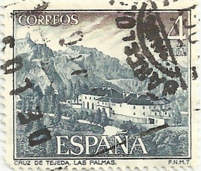 (215) SERIE TURÍSTICA, PARADORES NACIONALES. CRUZ DE TEJEDA, EN GRAN CANARIA. EDIFIL 2337