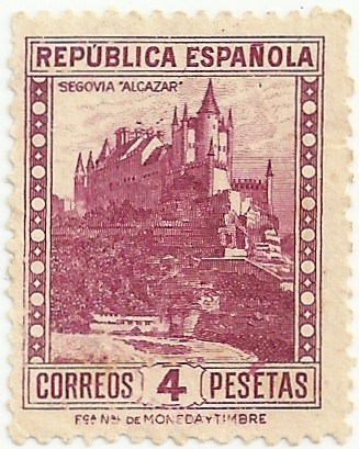 PERSONAJES Y MONUMENTOS. EL ALCÁZAR DE SEGOVIA, perf. 11¼. EDIFIL 674