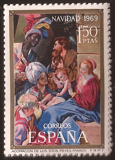 Navidad 1969. Adoración de los Reyes  1969 1,50 ptas