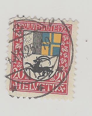 1925 PRO JUVENTUTE - Coat of Arms*