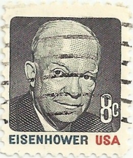 AMERICANOS CÉLEBRES. PRESIDENTE EISENHOWER. YVERT US 921