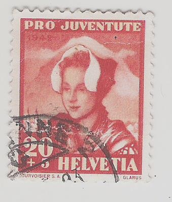 1942 Pro Juventute - The 125th Anniversary of the Birth of Nikolaus Riggenbach, 1817-1899