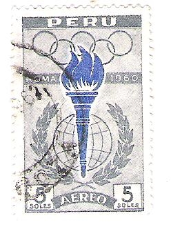 1961 HB. 5. Correo aéreo. Juegos Olímpicos. Roma, Italia.