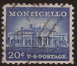 Monticello  1956 20 centavos