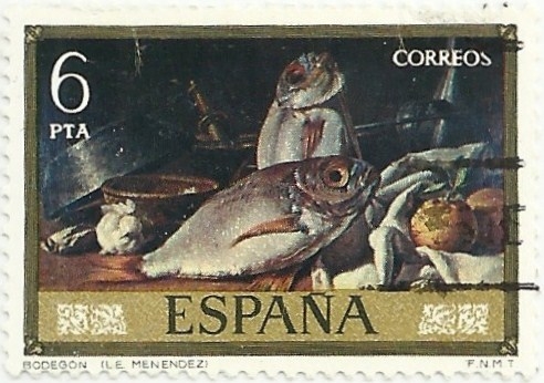 DIA DEL SELLO. LUIS EUGENIO MELÉNDEZ. BODEGÓN, VALOR FACIAL 6 Pts. EDIFIL 2364