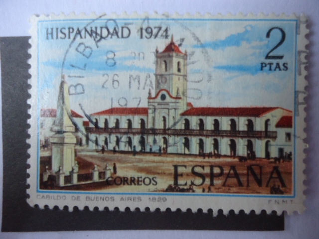 Ed:2214 - Hispanidad 1974 - Cabildo de Buenos Aires 1829.