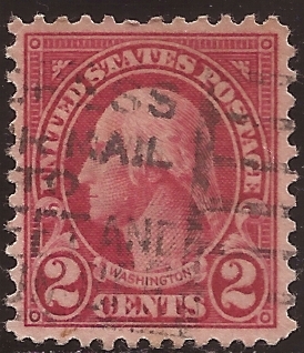 George Washington 1923  2 centavos perf 11x10