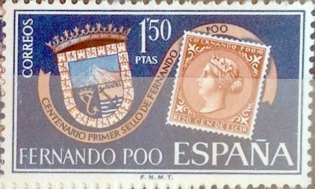 Intercambio 0,30 usd 1,50 ptas. 1968