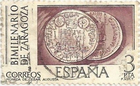 BIMILENARIO DE ZARAGOZA. MONEDAS DE CAESARAUGUSTA. EDIFIL 2319