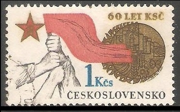 Czechoslovakian Communist Party, 60th Anniv.