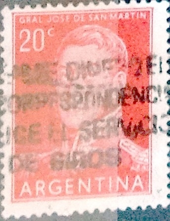 Intercambio 0,20 usd  20 cents. 1954