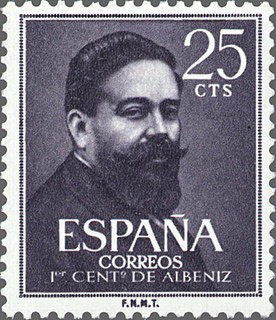 ESPAÑA 1960 1320 Sello Nuevo Aniversario Nacimiento Isaac Albeniz