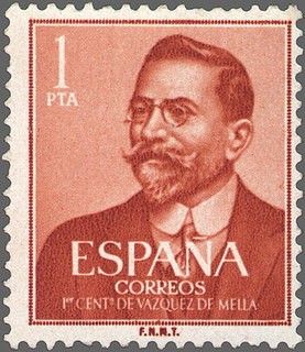 ESPAÑA 1961 1351 Sello Nuevo Juan Vázquez de Mella 1pta