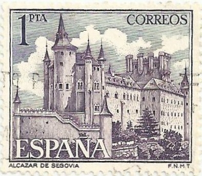 SERIE TURÍSTICA GRUPO I. PAISAJES Y MONUMENTOS. ALCÁZAR DE SEGOVIA. EDIFIL 1546