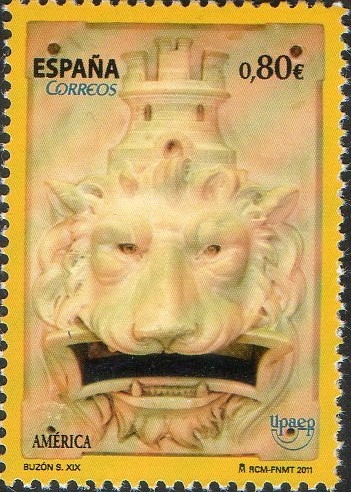 4673- América-UPAEP. Buzón del siglo XIX.