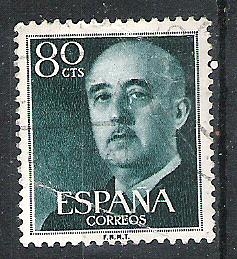 1955 Serie básica. General Franco.