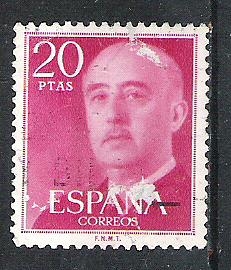 1974 Serie básica. General Franco.