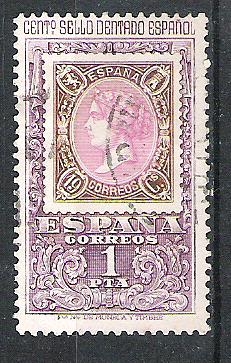 1965 I Centenario de la emisión de 1er sello dentado español.