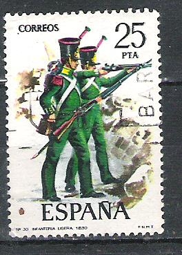 1976 Uniformes militares. VI Grupo. nº30