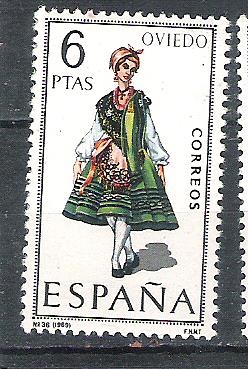 1969 Trajes típicos regionales. nº 36