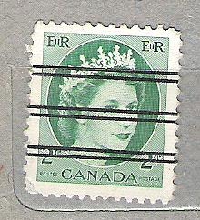 1954 Isabel II. Papel normal, fluorescentes en 1962