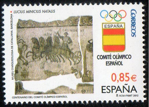 4731- Centenario del Comité Olímpico Español. Lucius Minicius Natalis, primer campeón olímpico españ