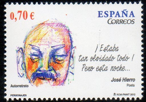 4716- Personajes. José Hierro ( 1922- 2002 ) poeta.