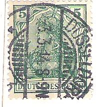 1900 Germania. Inscripción 