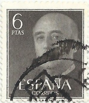 (255) SERIE BÁSICA FRANCO. VALOR FACIAL 6 Pts. EDIFIL 1161