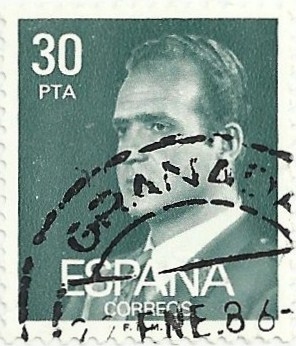 (260) SERIE BÁSICA JUAN CARLOS I. Ia SERIE FOSFORESCENTE. VALOR FACIAL 30 Pts. EDIFIL 2600P