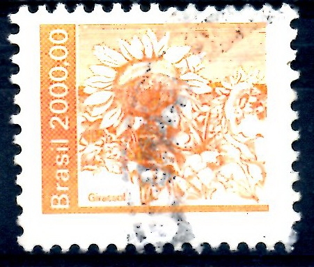 BRASIL_SCOTT 1941.02 GIRASOL. $0.40