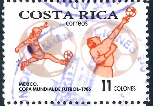 COSTA RICA_SCOTT 373.04 MEXICO 86, COPA MUNDIAL DE FUTBOL. $0,20