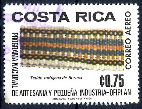 COSTA RICA_SCOTT C688.02 TEJIDO INDIGENA DE BORUCA. $0.20