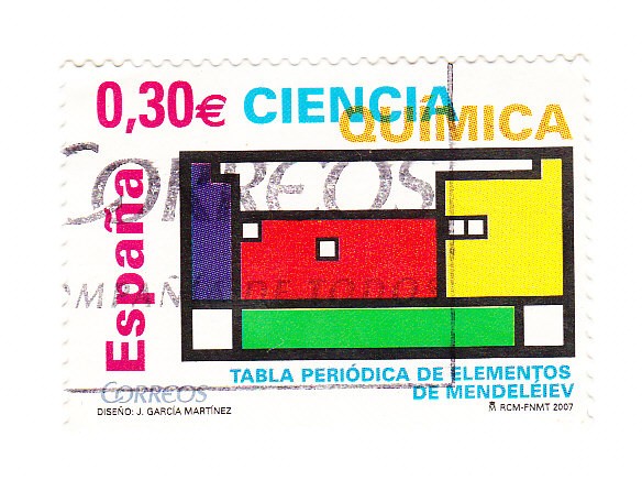 Tabla periodica de los elementos de Mendeleiev