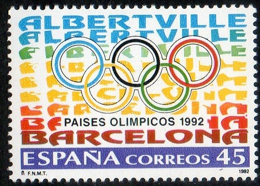 3211 - Países Olímpicos. Albertville y Barcelona.