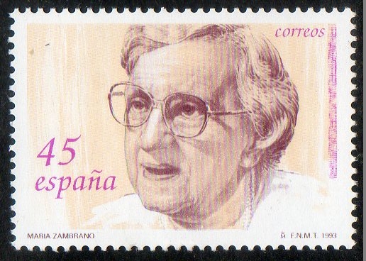 3241- Mujeres famosas españolas. María Zambrano.