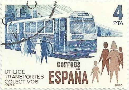 UTILICE TRANSPORTES COLECTIVOS. AUTOBÚS. EDIFIL 2561