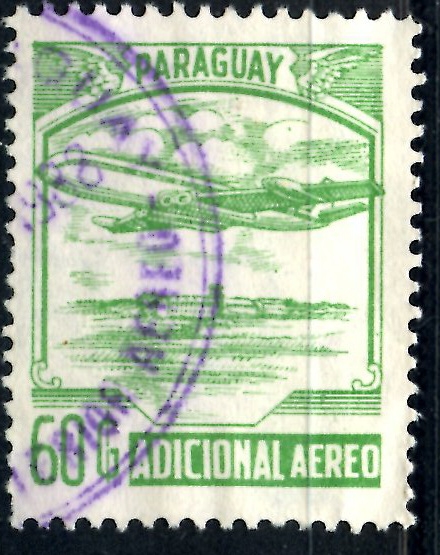 PARAGUAY_SCOTT C827.01 ADICIONAL AEREO. $1,25