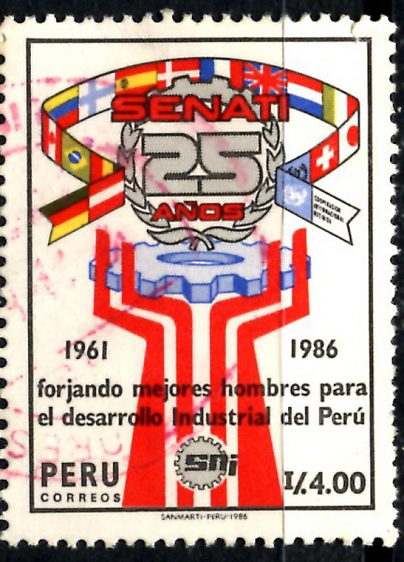 PERU_SCOTT 909 25º ANIV SENATI. $0,75