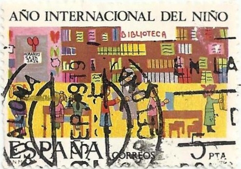 (288) AÑO INTERNACIONAL DEL NIÑO. LA BIBLIOTECA. EDIFIL 2519