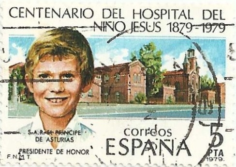 (300) CENTENARIO DEL HOSPITAL DEL NIÑO JESÚS. HOSPITAL Y PRÍNCIPE FELIPE. EDIFIL 2548