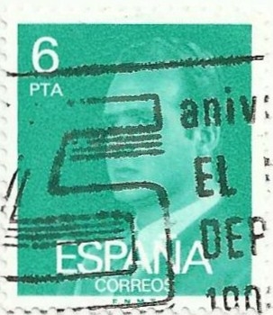 SERIE BÁSICA JUAN CARLOS I. Ia SERIE. VALOR FACIAL 6 Pts. EDIFIL 2392