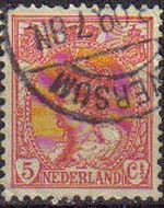 HOLANDA Netherlands 1898-1924 Scott 65 Sellos Reina Wihelmina Usados