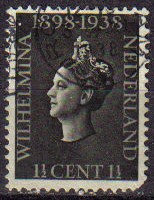 HOLANDA Netherlands 1938 Scott 209 Sello Reina Wihelmina Usado